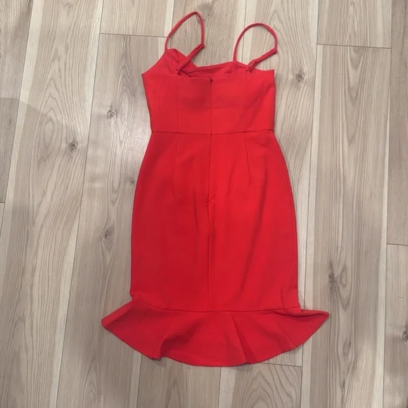 French Connection coral dress size 2 - Picture 2 of 4